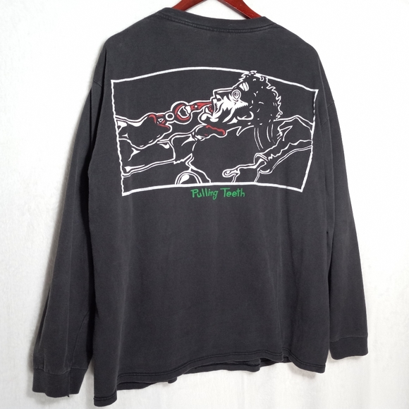 Vintage Band tee 94' Green Day "Pulling Teeth" long sleeve crewneck band t-shirt - Picture 12 of 16